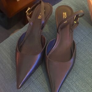 Michael Kors Black Pointed Toe Heels